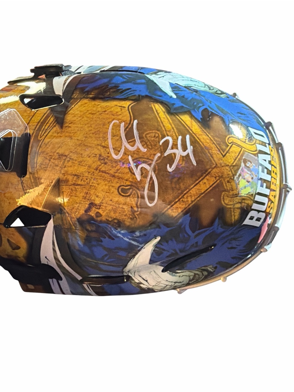 Alex Lyon Signed Full Size Buffalo Sabres Goalie Mask - TSE Authenticated